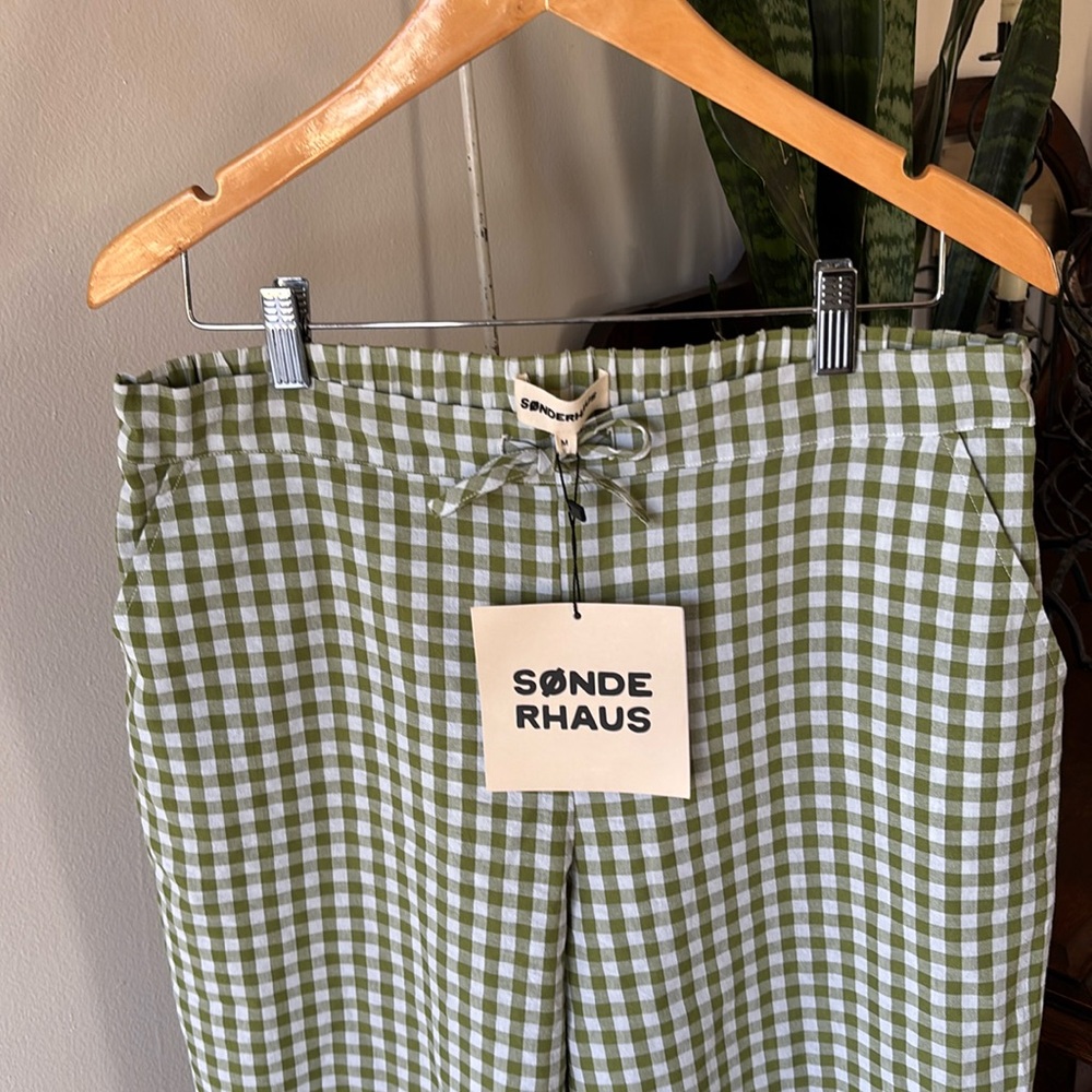 NEW Sonderhaus Gingham Pants